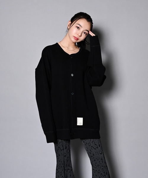 JACKROSE（ジャックローズ）の「JE-ワッフル編み・カットカーディガン（カーディガン/ボレロ・メンズ・ブラック/ライトベージュ/カーキ・M/L）」の17枚目の写真