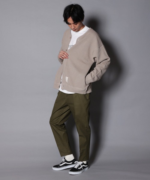 JACKROSE（ジャックローズ）の「JE-ワッフル編み・カットカーディガン（カーディガン/ボレロ・メンズ・ブラック/ライトベージュ/カーキ・M/L）」の19枚目の写真