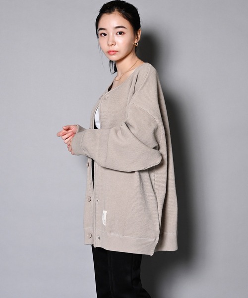 JACKROSE（ジャックローズ）の「JE-ワッフル編み・カットカーディガン（カーディガン/ボレロ・メンズ・ブラック/ライトベージュ/カーキ・M/L）」の12枚目の写真