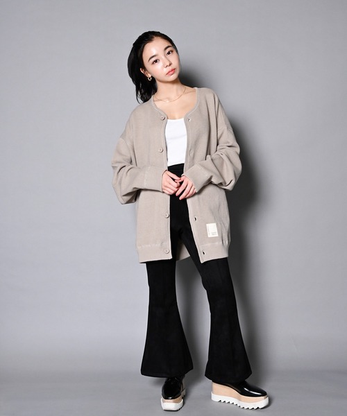 JACKROSE（ジャックローズ）の「JE-ワッフル編み・カットカーディガン（カーディガン/ボレロ・メンズ・ブラック/ライトベージュ/カーキ・M/L）」の20枚目の写真