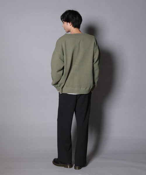 JACKROSE（ジャックローズ）の「JE-ワッフル編み・カットカーディガン（カーディガン/ボレロ・メンズ・ブラック/ライトベージュ/カーキ・M/L）」の14枚目の写真