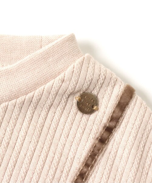 apres les cours（アプレレクール）の「お花柄ドッキングトップス（Tシャツ/カットソー・キッズ・ブルー/クリーム/キナリ・90/100/110/120/80/130/140）」の21枚目の写真