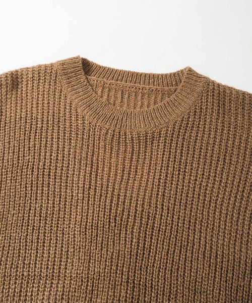 Crisp yours（クリスプユアーズ）の「【WEB限定】バックレースアップニットベスト（ベスト・レディース・ブラウン/アイボリー・FREE）」の4枚目の写真