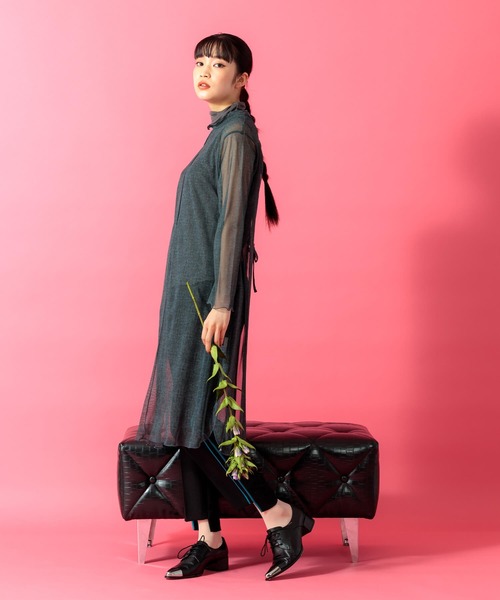 Anside(アンサイド)の「メランジパワーチュニックプルオーバー(チュニック・レディース・チャコールグレー/ブラウン・M)」の12枚目の写真