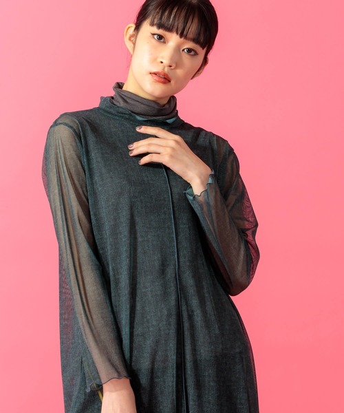Anside(アンサイド)の「メランジパワーチュニックプルオーバー(チュニック・レディース・チャコールグレー/ブラウン・M)」の20枚目の写真