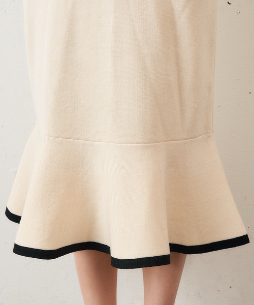 MIIA（ミーア）の「パール付マーメイドニットワンピース（ワンピース・レディース・ブラック/オフホワイト/モカ・FREE）」の13枚目の写真