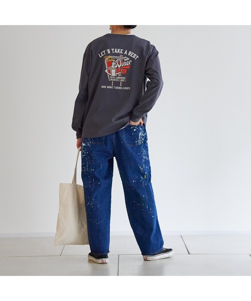 CPCM(シーピーシーエム)の「バックDINER刺繍ロンT(Tシャツ/カットソー・メンズ・チャコールグレー/ホワイト/ピンク・LARGE/MEDIUM)」の9枚目の写真