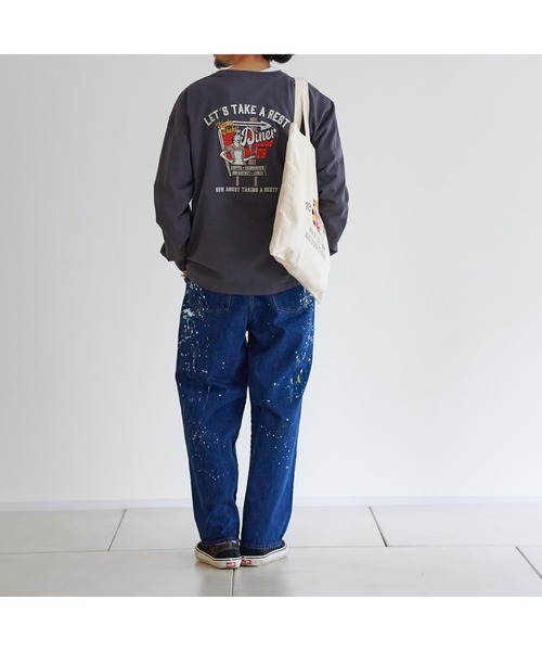 CPCM(シーピーシーエム)の「バックDINER刺繍ロンT(Tシャツ/カットソー・メンズ・チャコールグレー/ホワイト/ピンク・LARGE/MEDIUM)」の11枚目の写真