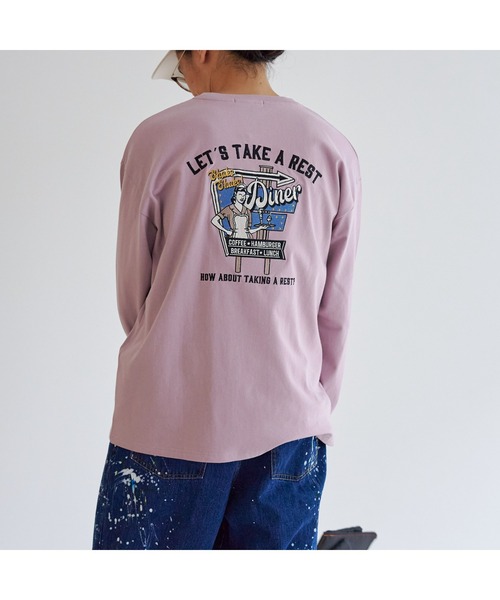 CPCM(シーピーシーエム)の「バックDINER刺繍ロンT(Tシャツ/カットソー・メンズ・チャコールグレー/ホワイト/ピンク・LARGE/MEDIUM)」の21枚目の写真