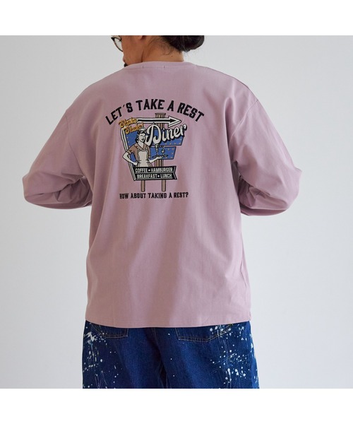 CPCM(シーピーシーエム)の「バックDINER刺繍ロンT(Tシャツ/カットソー・メンズ・チャコールグレー/ホワイト/ピンク・LARGE/MEDIUM)」の22枚目の写真