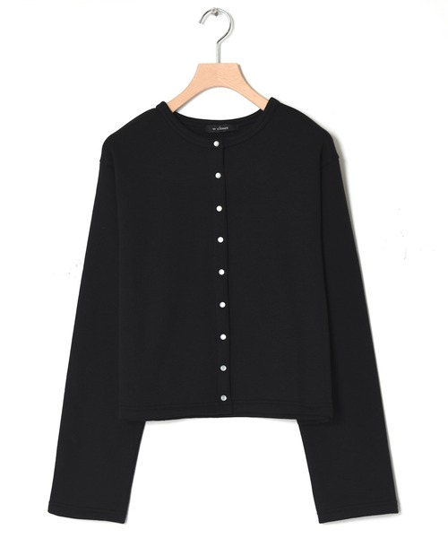 w closet（ダブルクローゼット）の「パールドットボタンスエットクルーカーディガン（カーディガン/ボレロ・レディース・ブラック/ダークグリーン/レッド/アイボリー/ブラック×ホワイト・FREE）」の17枚目の写真