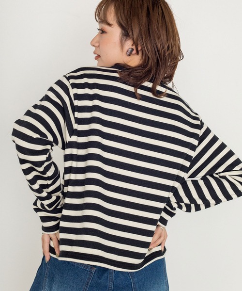 w closet（ダブルクローゼット）の「パールドットボタンスエットクルーカーディガン（カーディガン/ボレロ・レディース・ブラック/ダークグリーン/レッド/アイボリー/ブラック×ホワイト・FREE）」の14枚目の写真