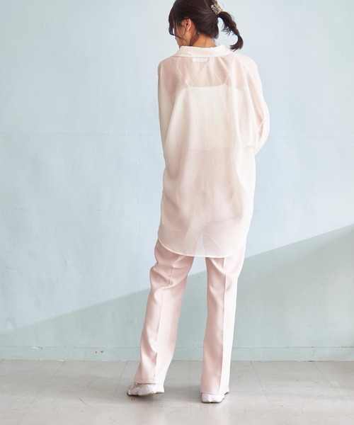 WEGO（ウィゴー）の「WEGO/カラーセミフレアスラックス（スラックス・レディース・ブラック/レッド/オレンジ系その他3/その他1/その他2/ケリーグリーン/ピンク/ブルー/ブルー系その他/アイボリー/ライトイエロー・SMALL/MEDIUM）」の16枚目の写真