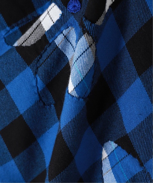 niche.（ニッチ）の「【niche./ニッチ】Fiower Cut Work Nel Shirts（シャツ/ブラウス・メンズ・レッド/ブルー・LARGE/X-LARGE）」の12枚目の写真
