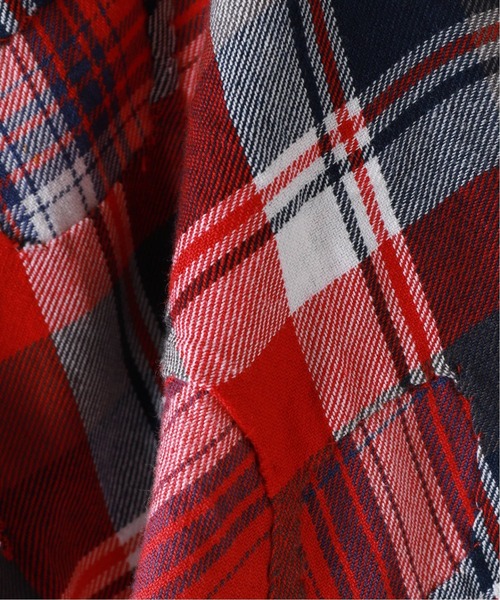 niche.（ニッチ）の「【niche./ニッチ】Fiower Cut Work Nel Shirts（シャツ/ブラウス・メンズ・レッド/ブルー・LARGE/X-LARGE）」の6枚目の写真