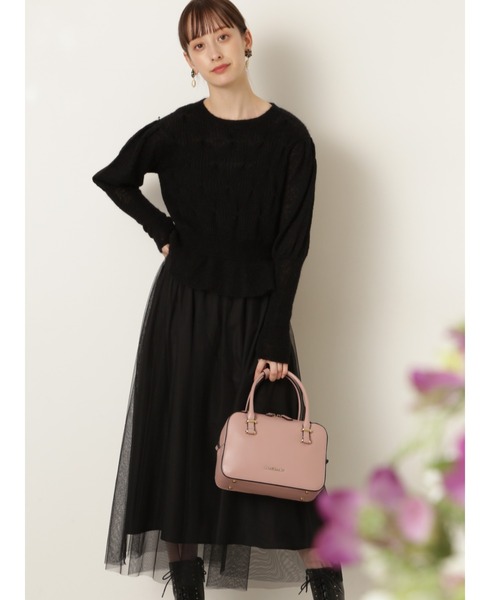 JILL STUART(ジルスチュアート)の「マディシンセットワンピース(ワンピース・レディース・ブラック/ライトグリーン・2)」の1枚目の写真