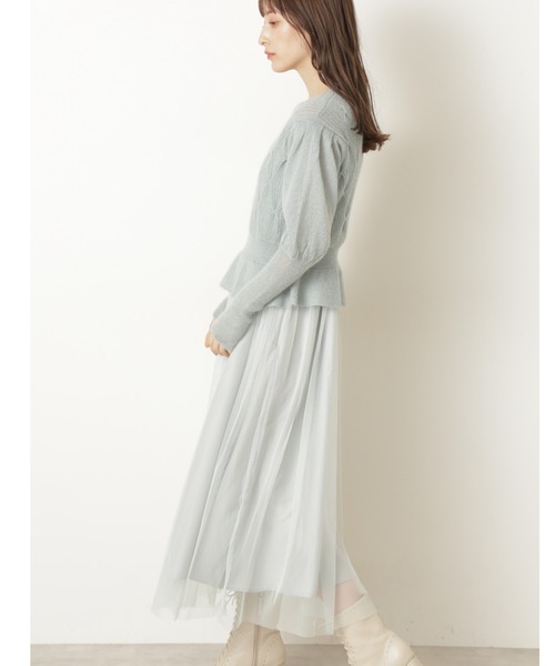 JILL STUART(ジルスチュアート)の「マディシンセットワンピース(ワンピース・レディース・ブラック/ライトグリーン・2)」の6枚目の写真