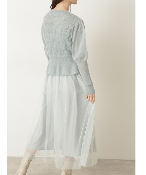 JILL STUART(ジルスチュアート)の「マディシンセットワンピース(ワンピース・レディース・ブラック/ライトグリーン・2)」の7枚目の写真