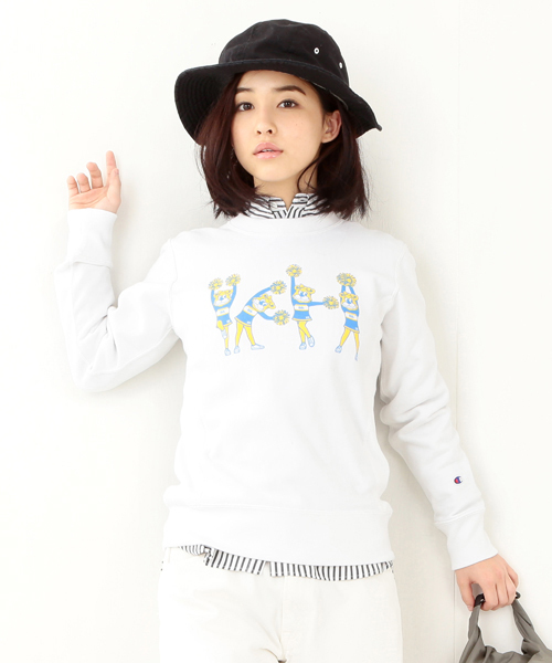 Champion(チャンピオン)の「◎CHAMPION×BEAMS BOY / UCLA リバースウィーブ クルー(スウェット・レディース・グレー/ネイビー/ホワイト・SMALL)」の2枚目の写真
