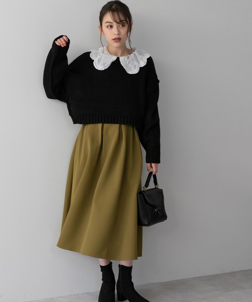 Edit Sheen（エディットシーン）の「デザインカラーブラウス（シャツ/ブラウス・レディース・ホワイト・MEDIUM）」の4枚目の写真