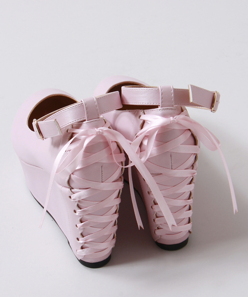 WEGO（ウィゴー）の「WEGO/バックリボンパンプス（パンプス・レディース・ホワイト/ブラック/ピンク・MEDIUM/LARGE）」の9枚目の写真