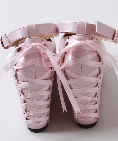 WEGO（ウィゴー）の「WEGO/バックリボンパンプス（パンプス・レディース・ホワイト/ブラック/ピンク・MEDIUM/LARGE）」の11枚目の写真