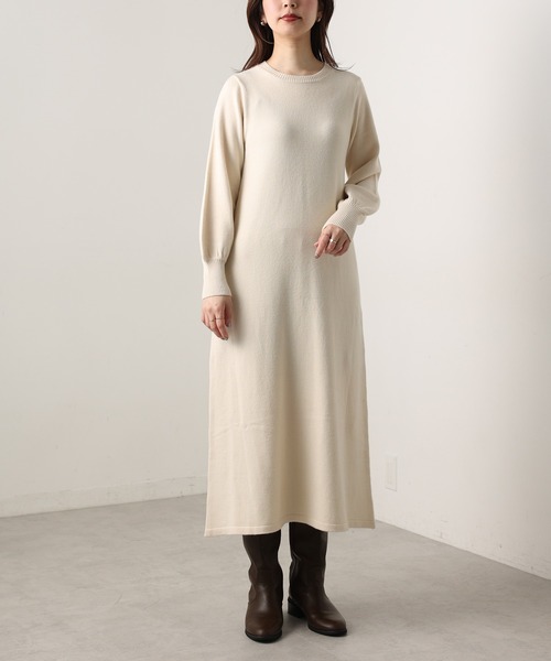 セール】【WEB限定カラー有り】ケーブルベスト×ニットワンピースセット