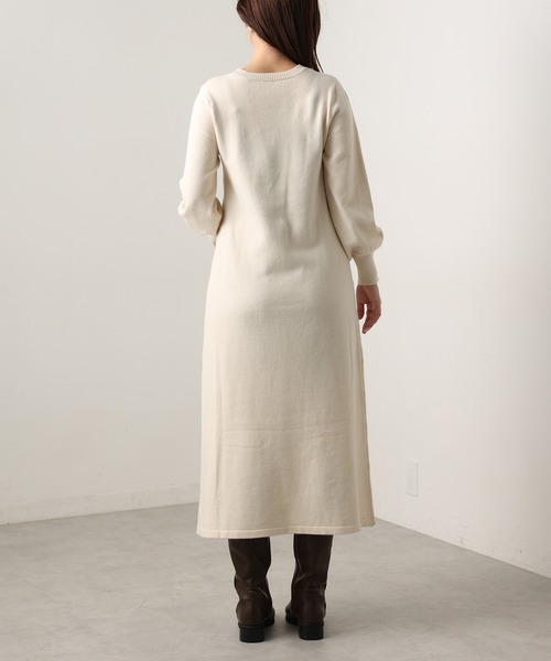 natural couture(ナチュラルクチュール)の「【WEB限定カラー有り】ケーブルベスト×ニットワンピースセット(ワンピース・レディース・チャコールグレー/オフホワイト/ピンク/モカ/ラベンダー・FREE)」の13枚目の写真