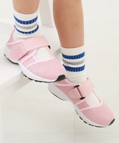 devirock（デビロック）の「メッシュシューズ（サンダル・キッズ・ネイビー/ブラック/ベージュ/ライトグレー/ピンク/ホワイト・22.0cm/23.0cm/18.0cm/19.0cm/17.0cm/20.0cm/21.0cm/24.0cm）」の6枚目の写真