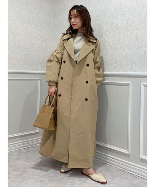 dazzlin（ダズリン）の「ボリュームレディトレンチコート（トレンチコート・レディース・ベージュ/グレー・SMALL/MEDIUM）」の9枚目の写真