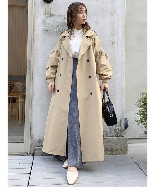 dazzlin（ダズリン）の「ボリュームレディトレンチコート（トレンチコート・レディース・ベージュ/グレー・SMALL/MEDIUM）」の21枚目の写真