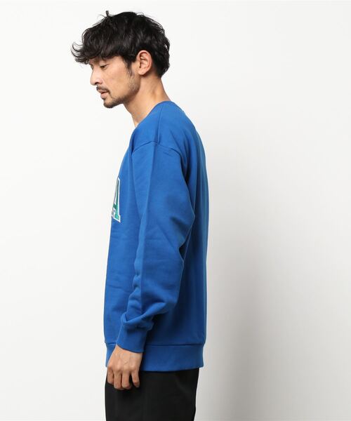 VIBGYOR（ヴィブジョー）の「【CHICHI】MONTARA LOGO / アーチロゴ 配色刺繍 クルーネック スウェット（スウェット・レディース・ブラック/パープル/ブルー/グリーン/グレー系その他・FREE）」の7枚目の写真