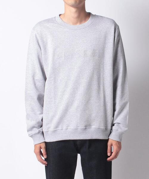 アニエスb カレッジ風ロゴスウェット トレーナー sweatshirt