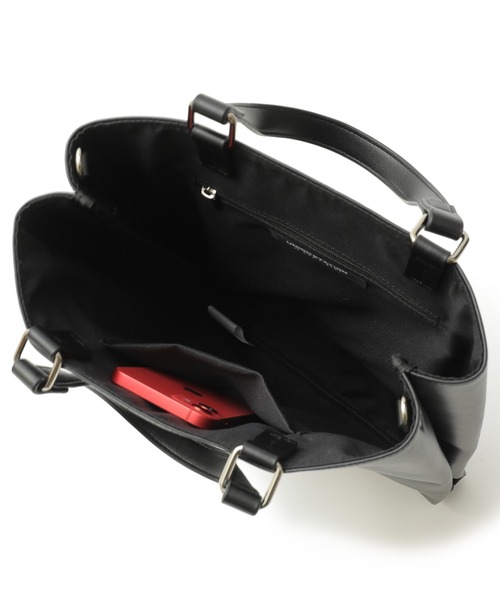 UNION STATION（ユニオンステーション）の「【コインケース付き】2WAYヴィンテージ調スクエアミニショルダーバッグ（トートバッグ・メンズ・ブラック/ブラック系その他・FREE）」の8枚目の写真