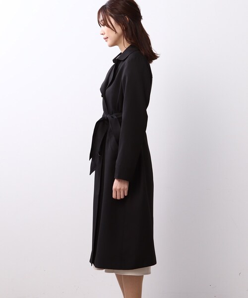 DRESKIP(ドレスキップ)の「◆【通勤/セレモニー】防花粉トレンチコート(トレンチコート・レディース・ブラック/ベージュ/ライトグリーン・02/03/04)」の6枚目の写真