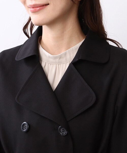 DRESKIP(ドレスキップ)の「◆【通勤/セレモニー】防花粉トレンチコート(トレンチコート・レディース・ブラック/ベージュ/ライトグリーン・02/03/04)」の8枚目の写真