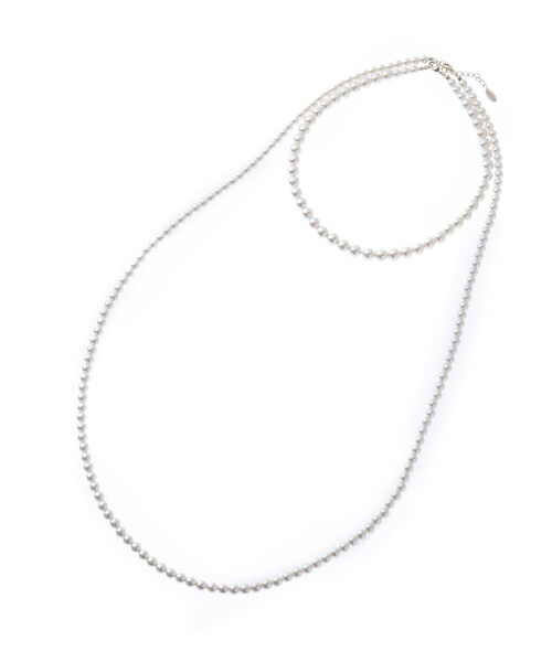 UNTITLED（アンタイトル）の「◆フェイクパールネックレス（ネックレス・レディース・アイボリー・00）」の2枚目の写真