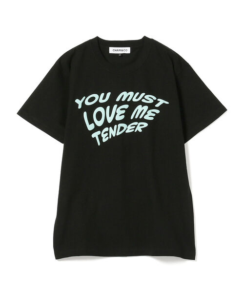 Ray BEAMS(レイビームス)の「CHARI&CO × Ray BEAMS / 別注 LOVE ME TENDER Tシャツ(Tシャツ/カットソー・レディース・ブラック・ONE SIZE)」の5枚目の写真