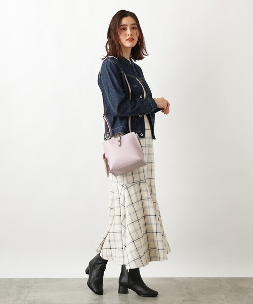 grove(グローブ)の「◆サイドスリットポーチ付きショルダー(ショルダーバッグ・レディース・ライトグレー/ブラック/アイボリー/ライトパープル/レモンイエロー/ブルー系5・00)」の15枚目の写真
