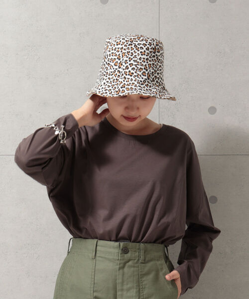 fredy repit(フレディレピ)の「レオパードチューリップリバーHAT(ハット・レディース・ブラック系その他3/ベージュ系その他3・FREE)」の3枚目の写真