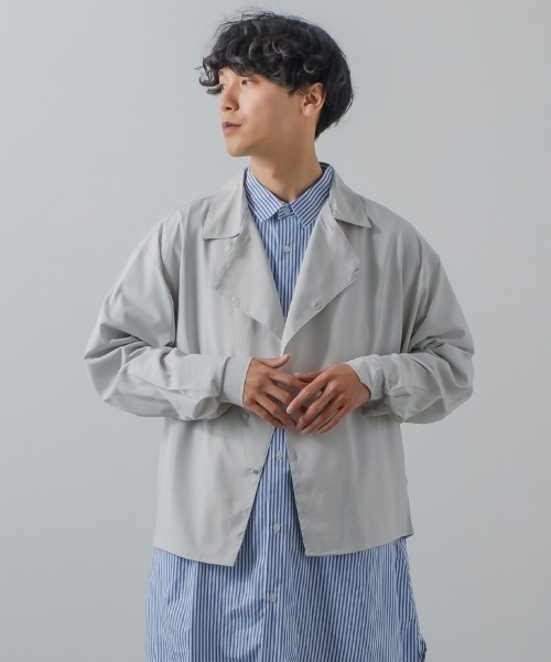 improves(インプローブス)の「アシンメトリー ショート丈 シャツジャケット(その他アウター・メンズ・グレー/ブルー/ブラック/グリーン・MEDIUM/LARGE)」の15枚目の写真