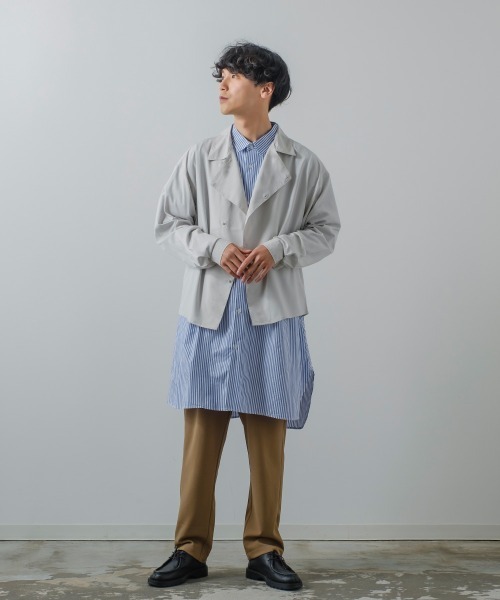 improves(インプローブス)の「アシンメトリー ショート丈 シャツジャケット(その他アウター・メンズ・グレー/ブルー/ブラック/グリーン・MEDIUM/LARGE)」の19枚目の写真