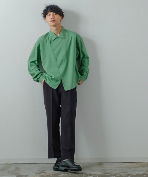 improves(インプローブス)の「アシンメトリー ショート丈 シャツジャケット(その他アウター・メンズ・グレー/ブルー/ブラック/グリーン・MEDIUM/LARGE)」の18枚目の写真