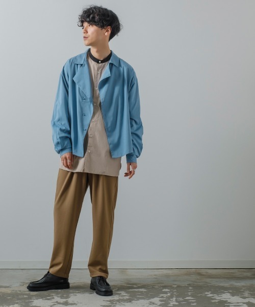 improves(インプローブス)の「アシンメトリー ショート丈 シャツジャケット(その他アウター・メンズ・グレー/ブルー/ブラック/グリーン・MEDIUM/LARGE)」の20枚目の写真