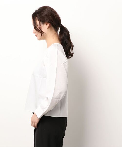 flower（フラワー）の「ウィングギャザーブラウス（Tシャツ/カットソー・レディース・アイボリー/ホワイト・FREE）」の8枚目の写真