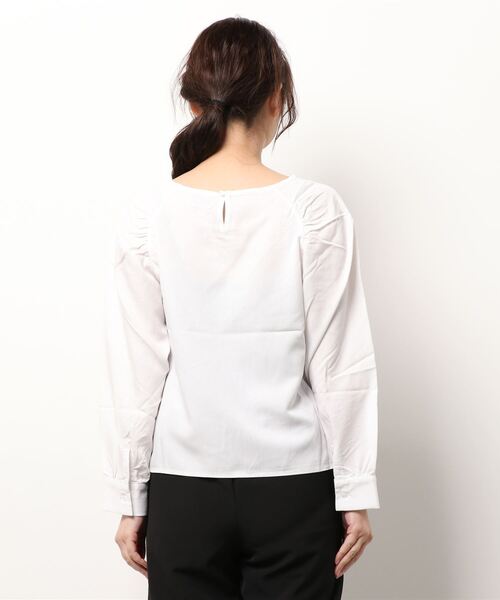 flower（フラワー）の「ウィングギャザーブラウス（Tシャツ/カットソー・レディース・アイボリー/ホワイト・FREE）」の17枚目の写真