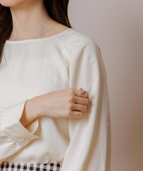 flower（フラワー）の「ウィングギャザーブラウス（Tシャツ/カットソー・レディース・アイボリー/ホワイト・FREE）」の18枚目の写真