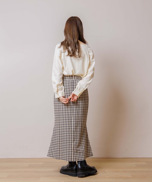 flower（フラワー）の「ウィングギャザーブラウス（Tシャツ/カットソー・レディース・アイボリー/ホワイト・FREE）」の10枚目の写真