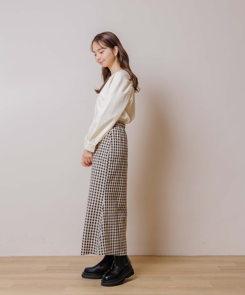 flower（フラワー）の「ウィングギャザーブラウス（Tシャツ/カットソー・レディース・アイボリー/ホワイト・FREE）」の22枚目の写真