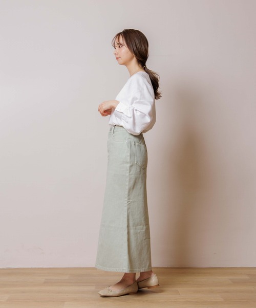 flower（フラワー）の「ウィングギャザーブラウス（Tシャツ/カットソー・レディース・アイボリー/ホワイト・FREE）」の7枚目の写真